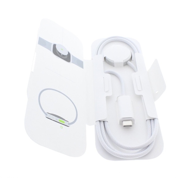 Apple Magnetic Watch Charger Type C White USB-C Cable A2515 Genuine OEM NEW - Picture 2 of 3